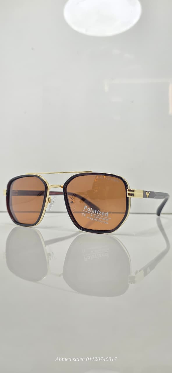 POLARIZED EMPORIO ARMANI LUXURY METAL FRAME FOR MEN.