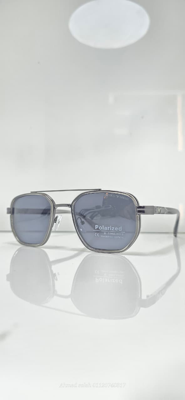 POLARIZED EMPORIO ARMANI LUXURY METAL FRAME FOR MEN.