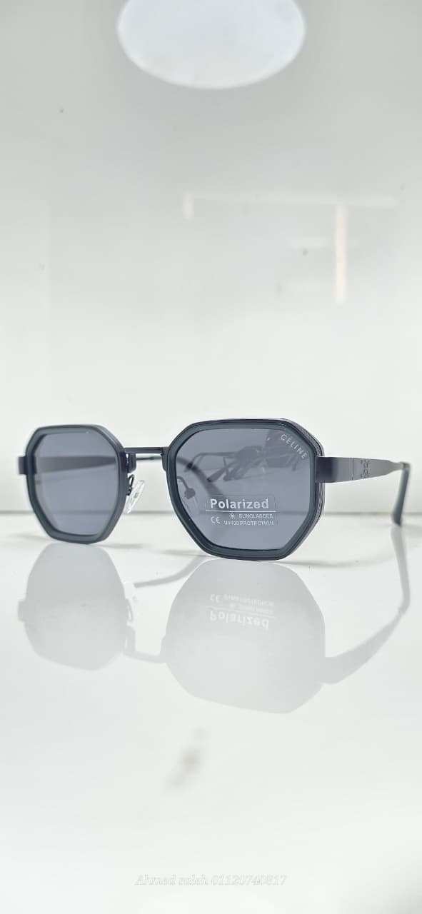 POLARIZED CELINE LUXURY METAL FRAME FOR MEN.