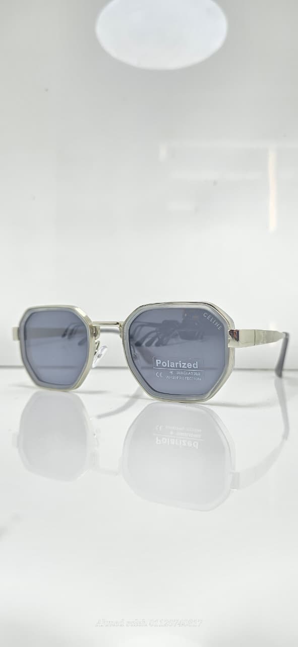 POLARIZED CELINE LUXURY METAL FRAME FOR MEN.