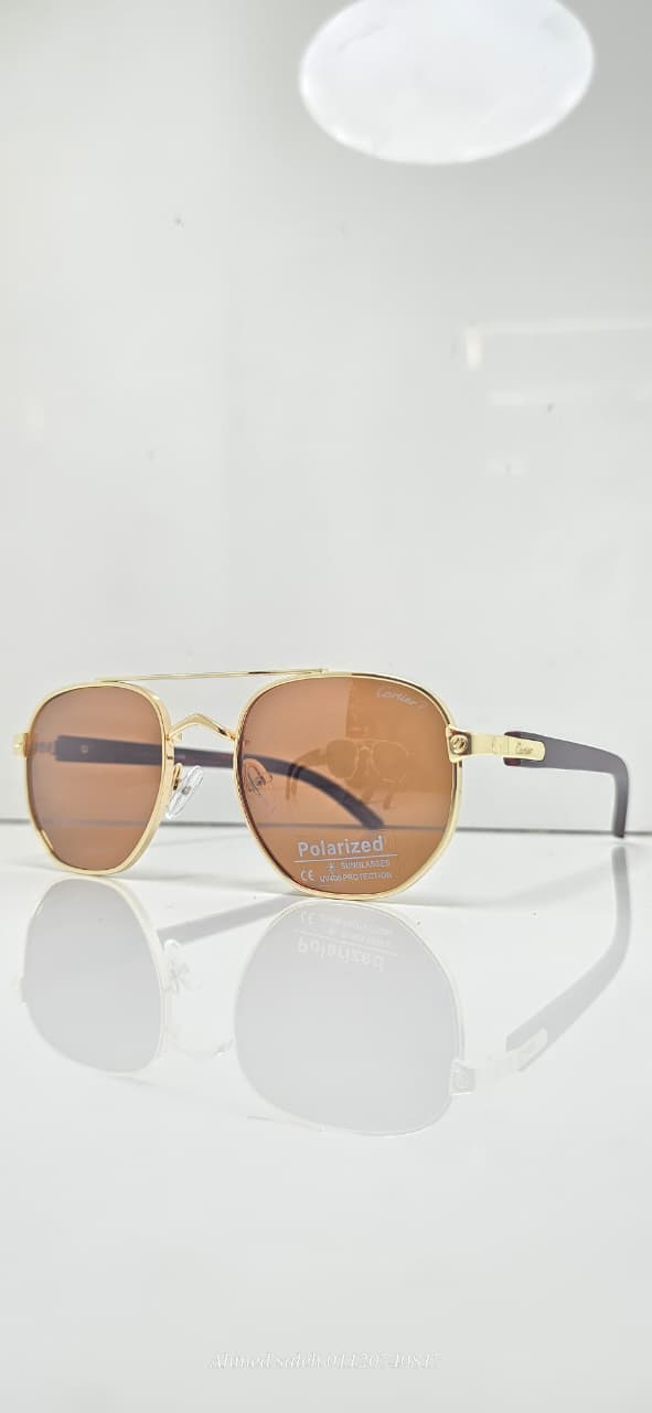 POLARIZEDCARTIER LUXURY METAL FRAME FOR MEN.