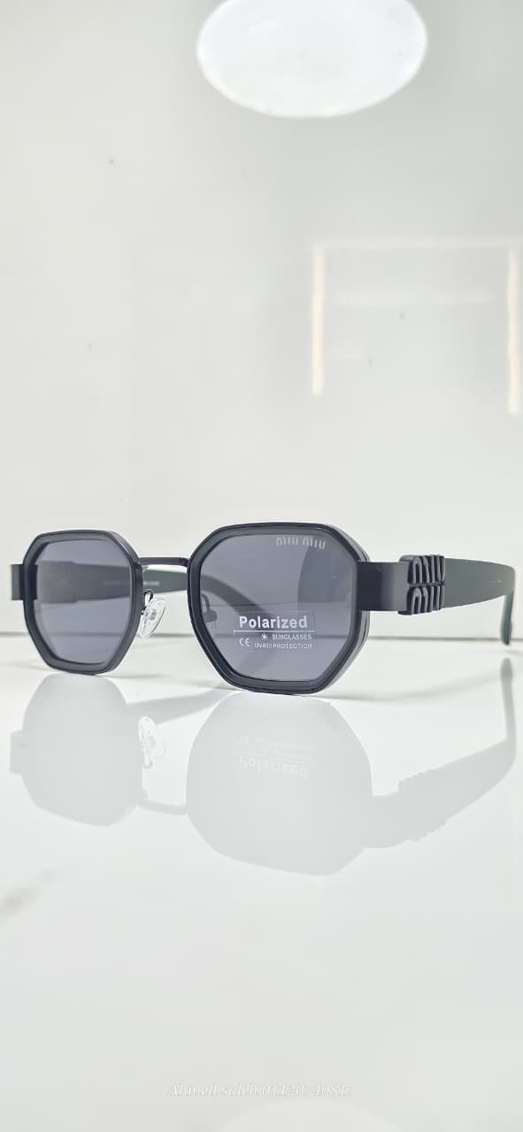 POLARIZED MIU-MIU LUXURY METAL FRAME FOR MEN.