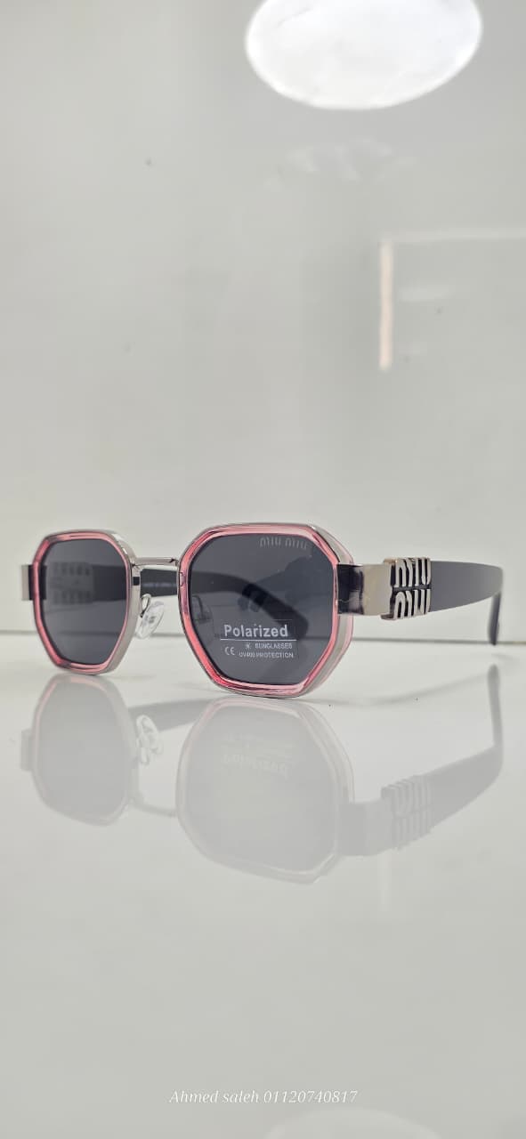 POLARIZED MIU-MIU LUXURY METAL FRAME FOR MEN.