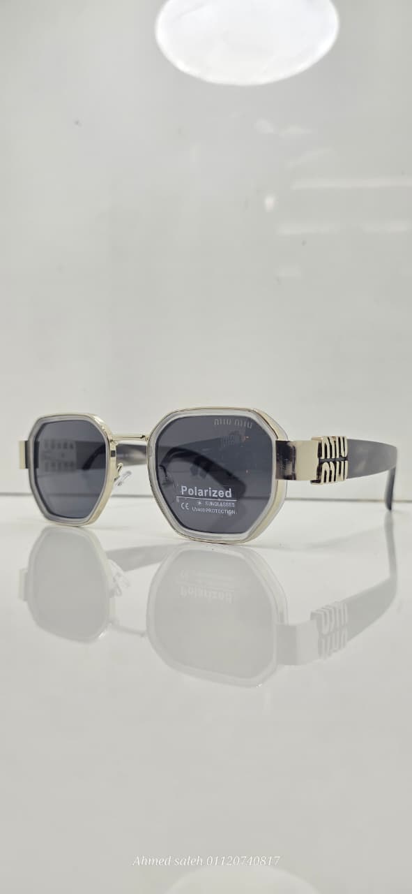 POLARIZED MIU-MIU LUXURY METAL FRAME FOR MEN.