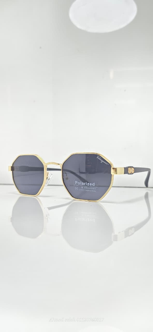 POLARIZED FERRAGAMO  LUXURY METAL FRAME FOR MEN.