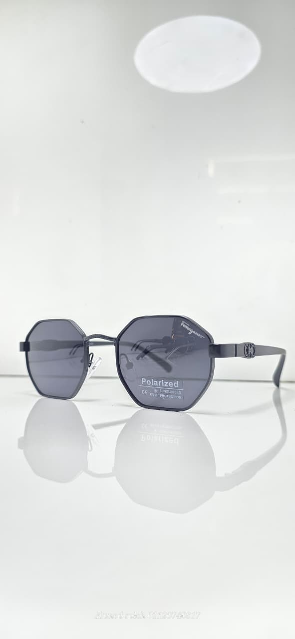 POLARIZED FERRAGAMO  LUXURY METAL FRAME FOR MEN.
