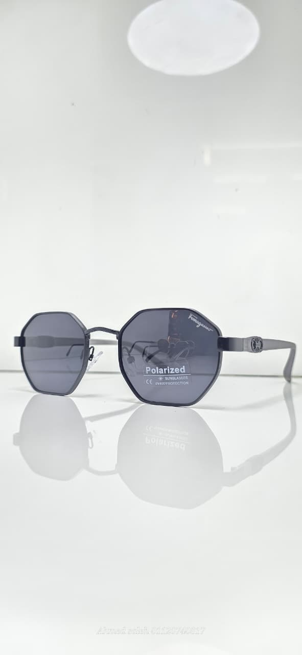 POLARIZED FERRAGAMO  LUXURY METAL FRAME FOR MEN.