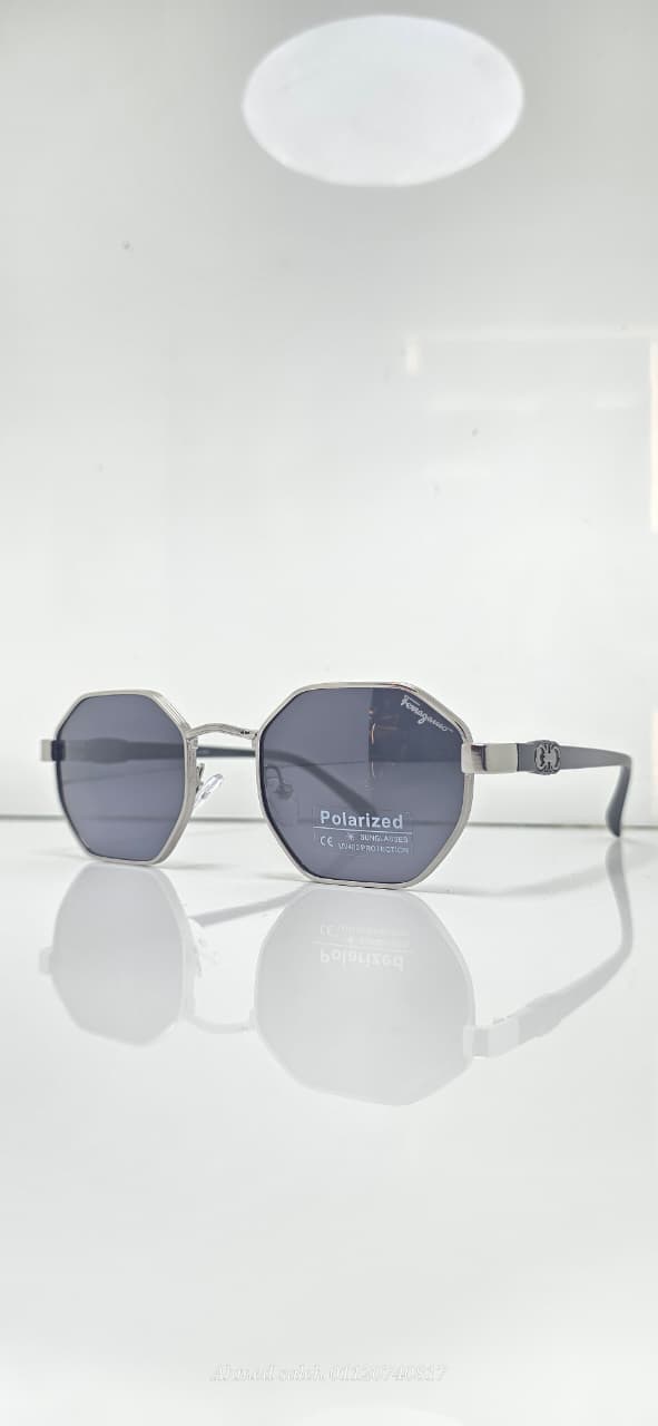 POLARIZED FERRAGAMO  LUXURY METAL FRAME FOR MEN.