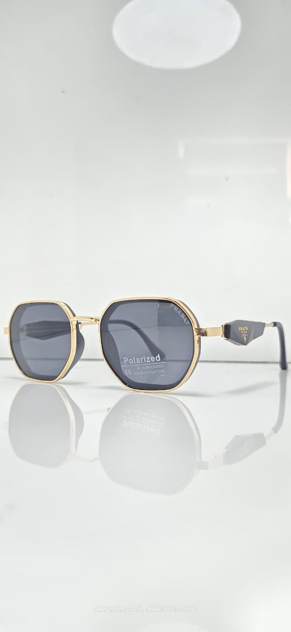 POLARIZED PRADA LUXURY METAL FRAME FOR MEN.