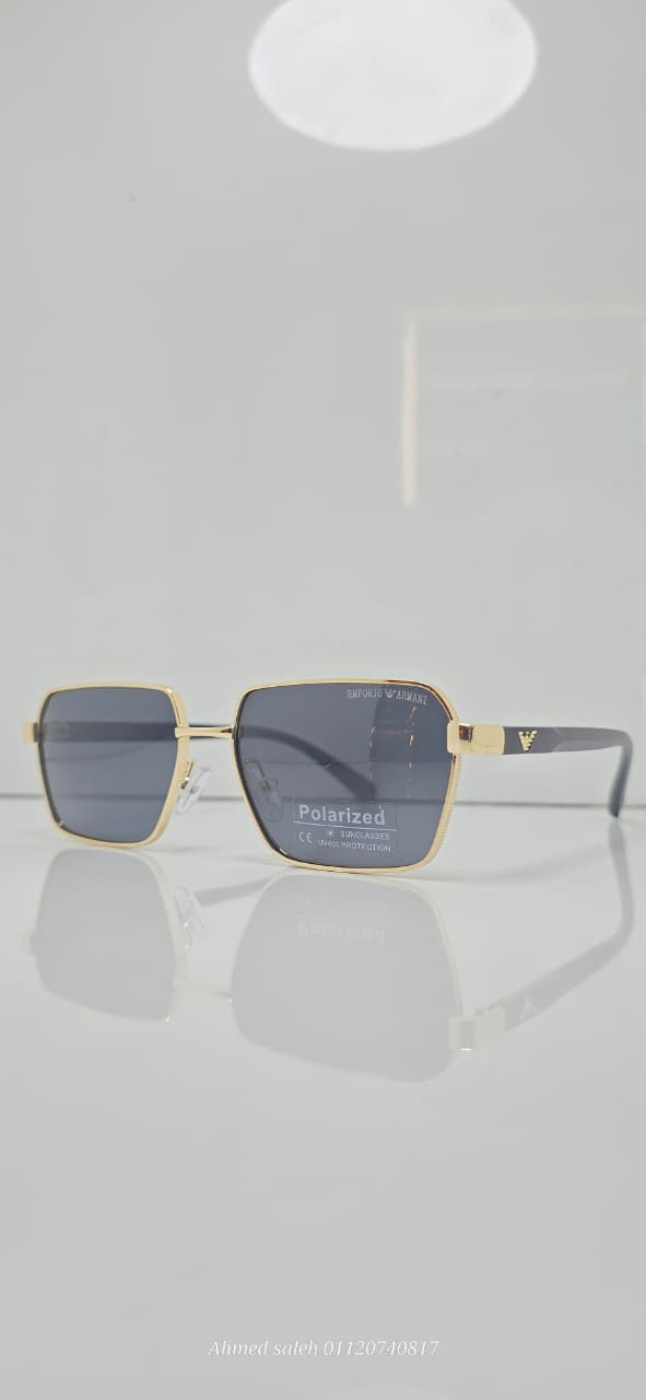 POLARIZED EMPORIO-ARMANI LUXURY METAL FRAME FOR MEN.