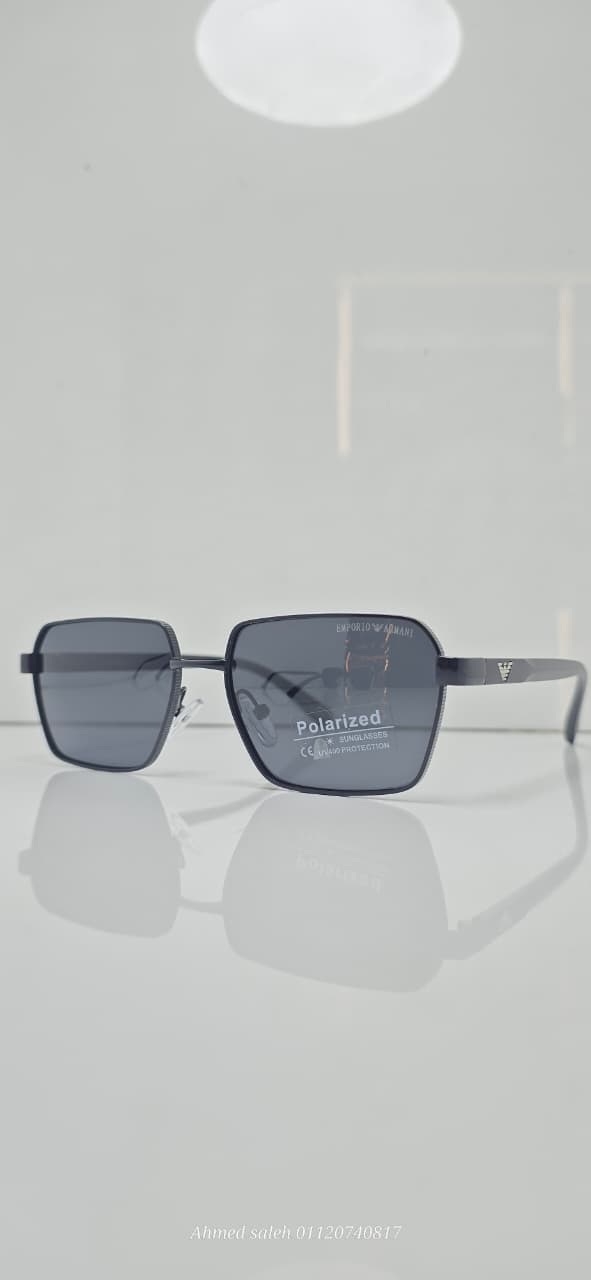 POLARIZED EMPORIO-ARMANI LUXURY METAL FRAME FOR MEN.