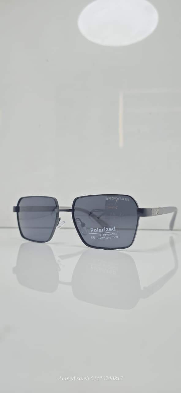POLARIZED EMPORIO-ARMANI LUXURY METAL FRAME FOR MEN.