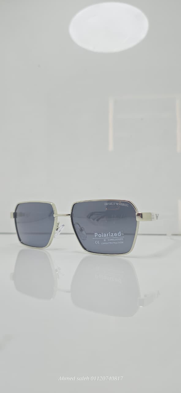 POLARIZED EMPORIO-ARMANI LUXURY METAL FRAME FOR MEN.