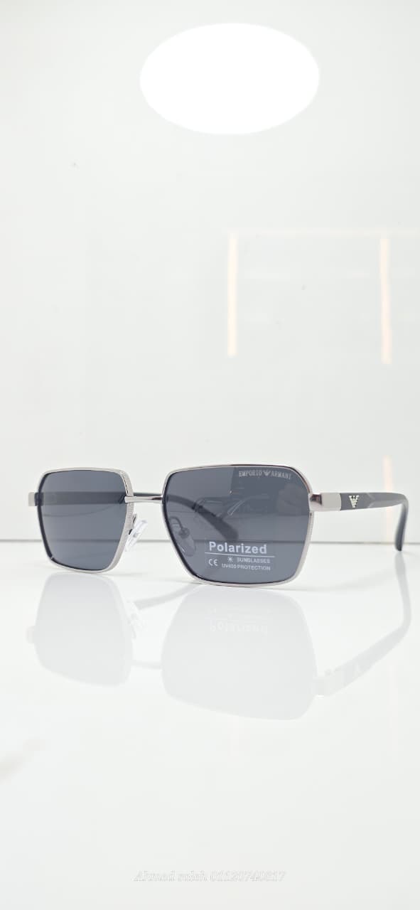 POLARIZED EMPORIO-ARMANI LUXURY METAL FRAME FOR MEN.