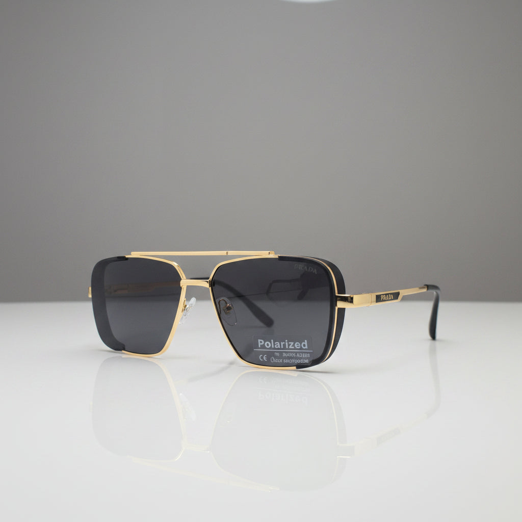 METAL POLARIZED PRADA SUNGLASSES