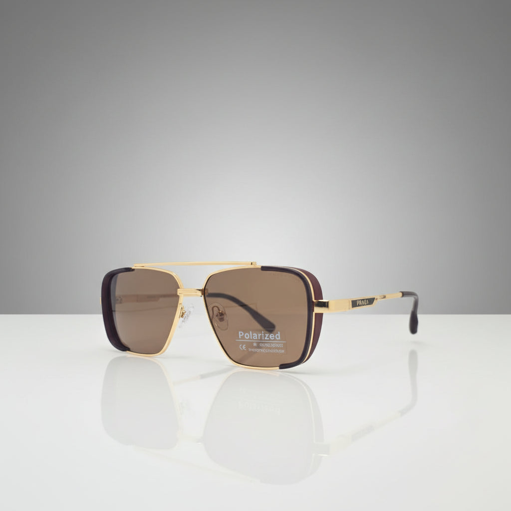METAL POLARIZED PRADA SUNGLASSES