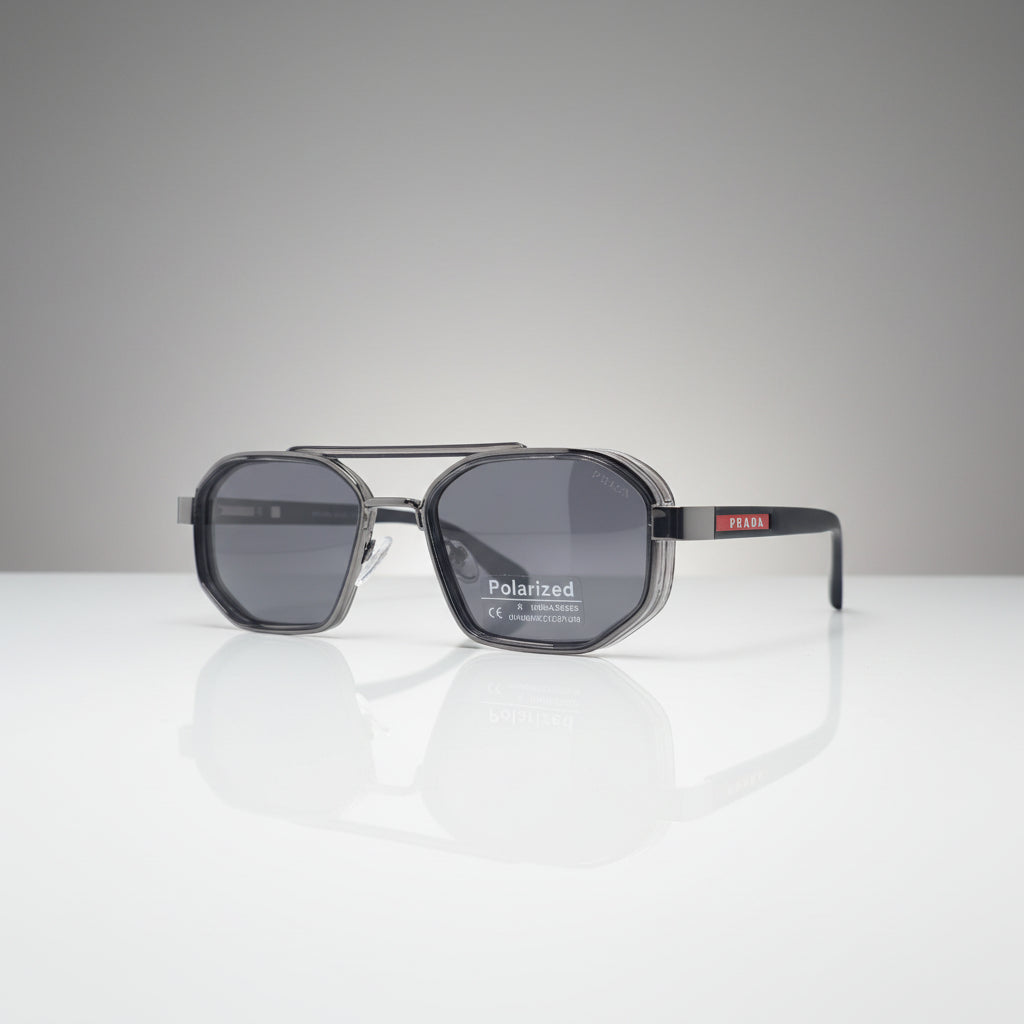 METAL POLARIZED PRADA SUNGLASSES