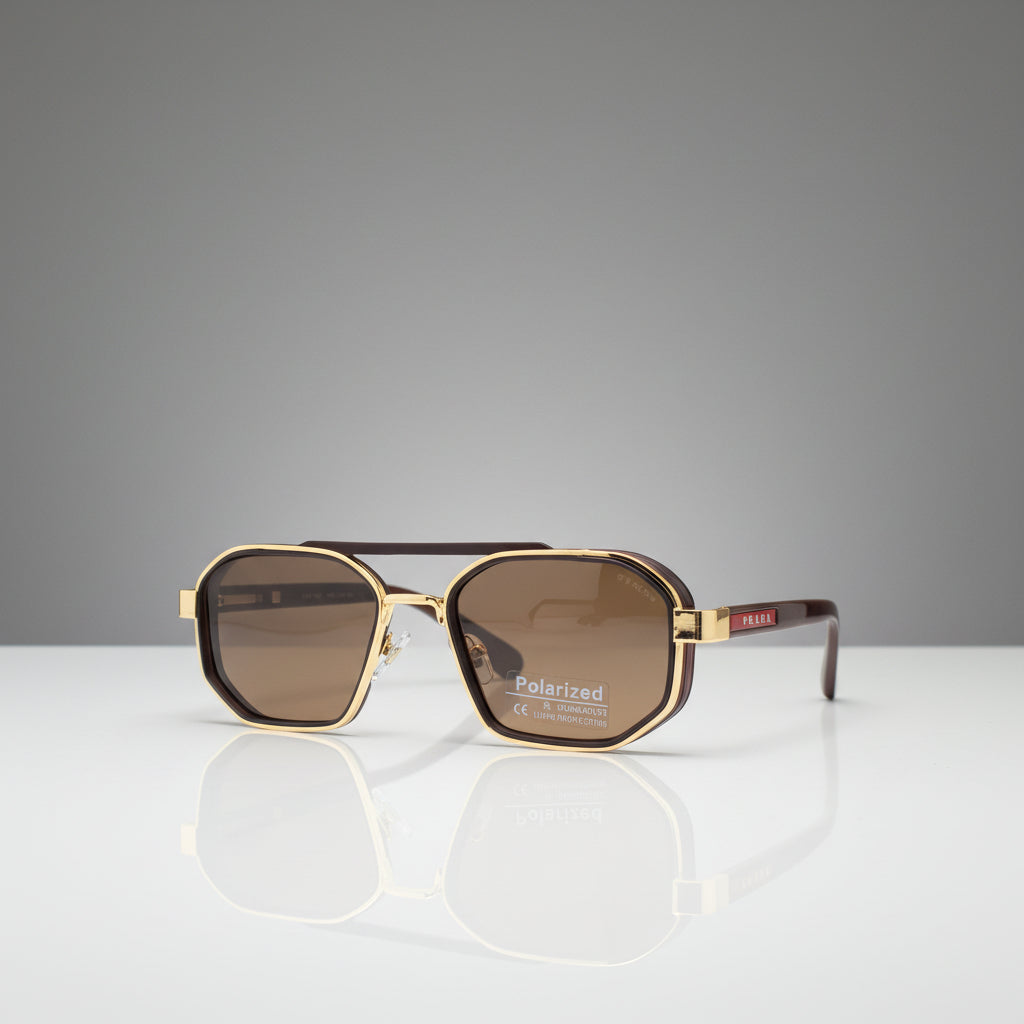 METAL POLARIZED PRADA SUNGLASSES