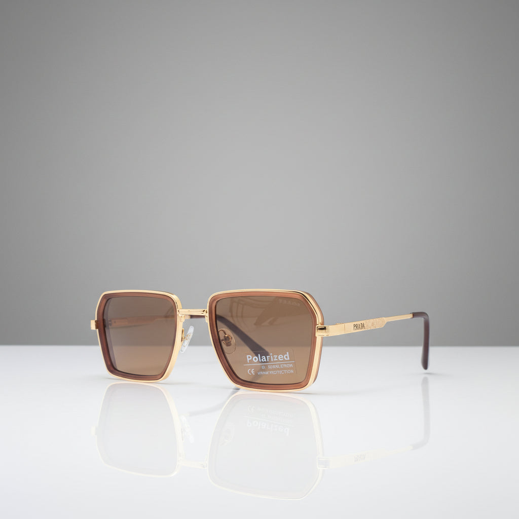 METAL POLARIZED PRADA SUNGLASSES