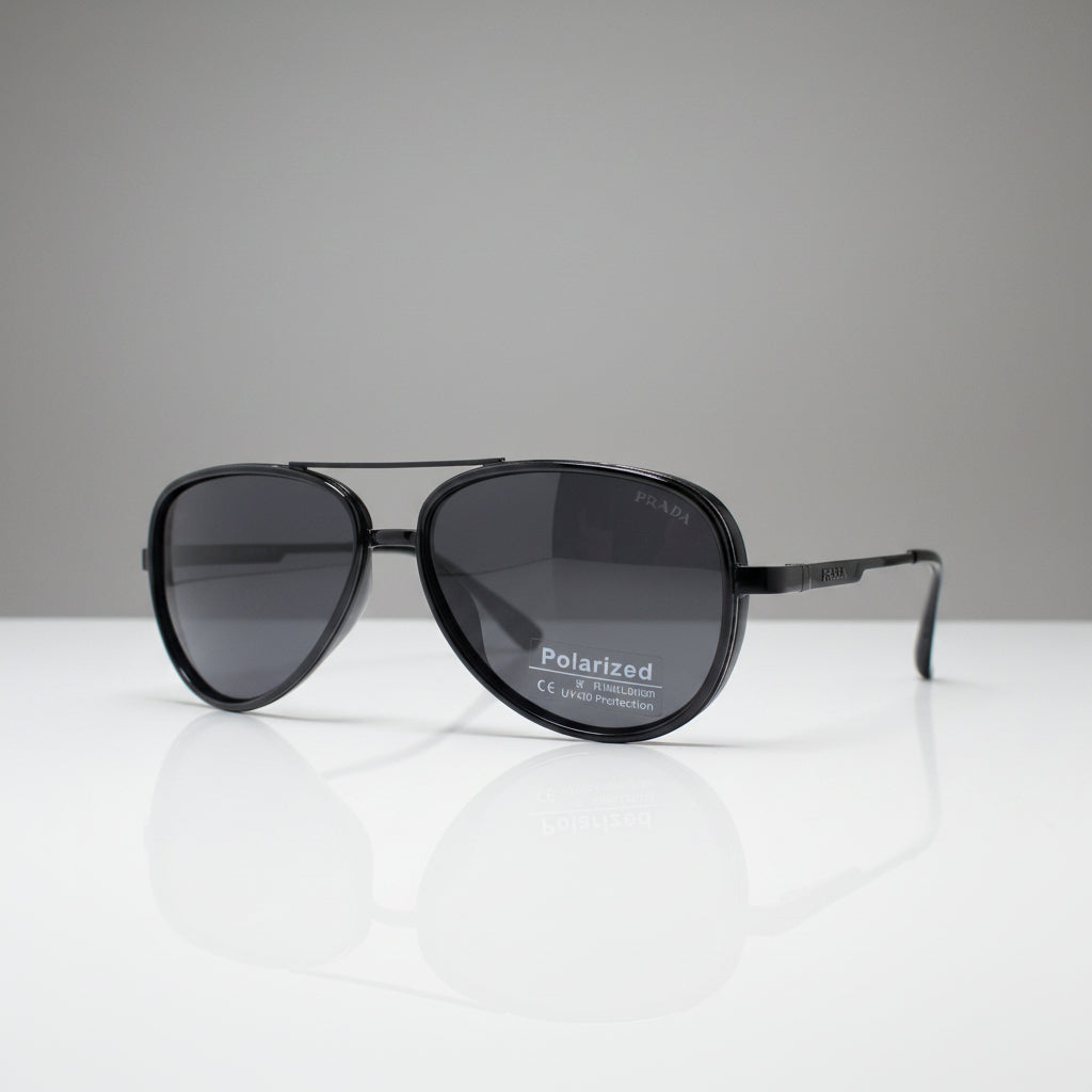 METAL POLARIZED PRADA SUNGLASSES