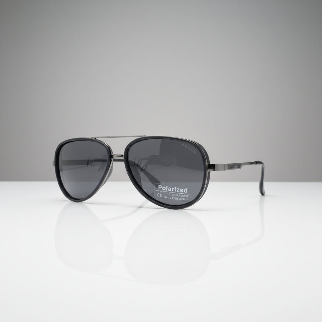 METAL POLARIZED PRADA SUNGLASSES