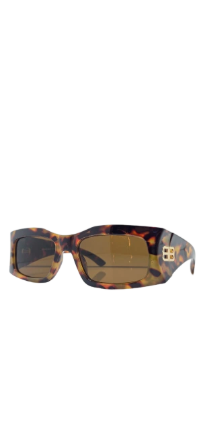 Italian Balenciaga Dynasty Rectangle Sunglasses