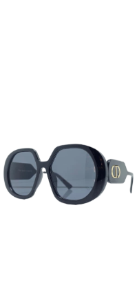 Italian-Made Dior Oversized Oval Sunglasses