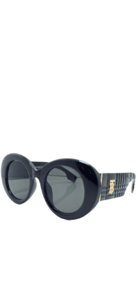 Italian-Made Burberry Oversized Oval Sunglasses.