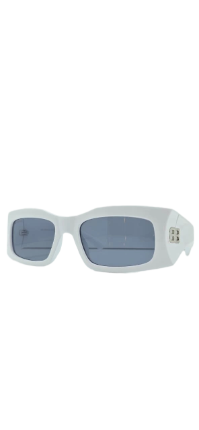 Italian Balenciaga Dynasty Rectangle Sunglasses