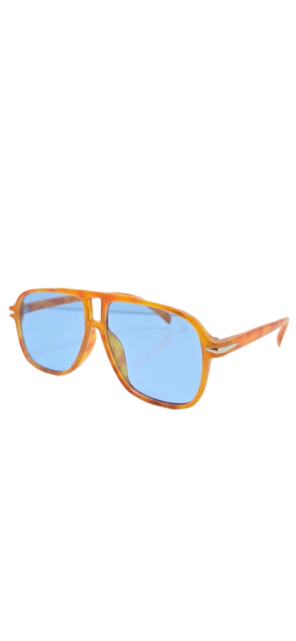 ITALIAN Orange Havana Aviator Sunglasses 2025